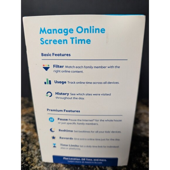 Circle Home Plus White Wireless Single-Band Mobile Wi-Fi Parental Control Device - Picture 2 of 3